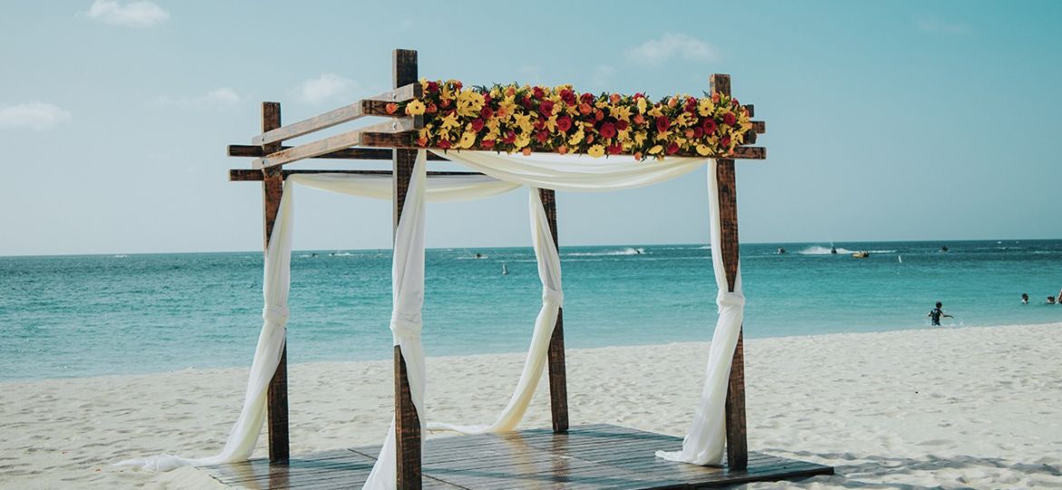 Wedding Set Up at Eagle Beach