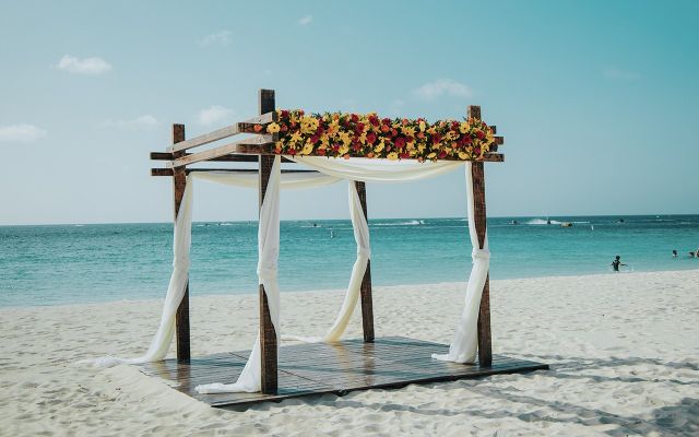 Wedding Set Up at Eagle Beach