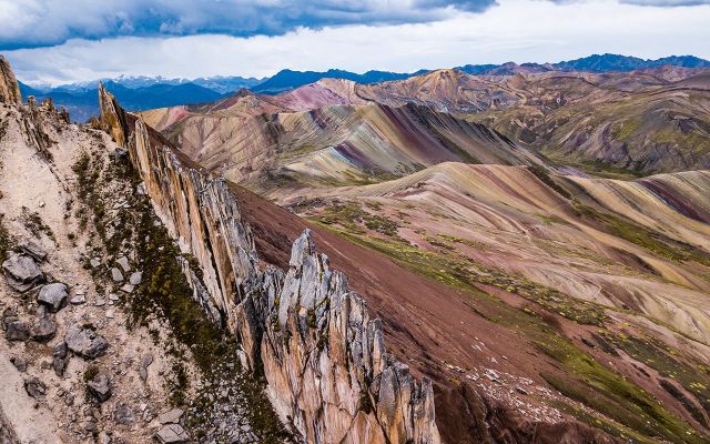 Montagne Colorate di Palccoyo dal drone ©Enrique Nordt PROMPERÚ